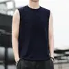 Colete Masculino Sem Mangas Verão Colete Solto Fitness Meninos Fino Ombro Largo Esportivo Tendência