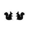 Aretes de Reno Navideño para Mujer Nicho Ins Moda Acero Inoxidable Nuevos Lindos Perro Gato Ardilla Erizo Dinosaurio Aretes