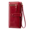 2025 Nueva Cartera de Mujer para Comercio Exterior Estilo Coreano Hebilla Casual Dulce Multi-tarjeta Multifunción Cremallera Bolso de Mano