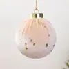 Adornos de bola de Navidad envueltos en terciopelo multicolor 6/8CM Decoración navideña bolas de Navidad de plástico decoraciones para árbol de Navidad