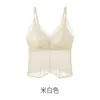 Nueva lencería sexy sin espalda de encaje con espalda de mariposa y almohadillas en el pecho, no necesita usar sujetador, camisola fina transpirable para mujer