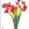 Amazon Flores Artificiales Flores Artificiales Violeta de Cinco Pétalos Flores Artificiales de Plástico Decoración Exterior Hogar Boda Fotografía Flores