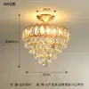 Araña de Pasillo Estilo Americano LED Personalizada Luz de Dormitorio Vestidor Lujo Ligero Balcón Estilo Europeo Entrada Techo Accesorios de Iluminación de Cristal