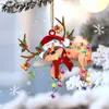 Colgante de Árbol de Navidad 2023 Lindo Gatito Perro Gato Animal Adornos Colgantes Suministros para Fiesta Festiva de Año Nuevo Decoración de Habitación