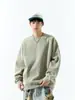 Ropa para Hombre Fengshe / Ropa Vintage Otoño 2026 para Hombre, Camisas de Capa Interior de Otoño, Sudaderas de Moda para Hombre Desgastadas