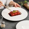 Lluvia de Meteoros Cerámica Plato Hermoso Plato para el Hogar Plato para Comida Occidental Concepción Artística Cena Cuadrado Exterior Redondo Aperitivos Platos Fríos
