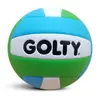 Golty Gvm-1006 Talla 5 Material de PVC, Costuras Uniformes, Buena Estanqueidad al Aire, Balón de Voleibol Cosido a Máquina