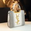 Bolsa Feminina Elegante com Padrão de Crocodilo, Modelo Novo 2026, Couro Genuíno de Alta Qualidade, Versátil, Tendência, para Ombro, Transversal e de Mão para Mulheres
