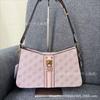Gs nuevo comercio exterior Apto para todo de alta apariencia moda color liso estampado bolso de axila colgante g stitching adorno colgante bolso de hombro para mujer