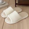 Pantuflas de Algodón y Lino Absorbentes de Sudor para Niñas para Todas las Estaciones, Pantuflas de Lino tipo Waffle de Color Puro para Uso en Casa, Estilo Primavera para Niños