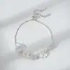 Versión Coreana del Nuevo Pulsera de Trébol de Cuatro Hojas con Piedra Ojo de Gato para Mujer, Diseño Único de Moda y Personalizado, Mejor Regalo para Amigas Estudiantes y Parejas