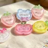 Botones de Resina con Forma de Manzana de Dos Agujeros, con Frescos y Sencillos Diseños de Cuadros, Accesorios para Manualidades, Materiales Decorativos, Botones
