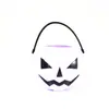 Em estoque Venda por Atacado Halloween Infantil Portátil Mini Balde de Doces Mini Abóbora Pequena Caveira Balde de Doces