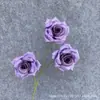 Venta Directa de Fábrica de Flores Artificiales de Rosa Diamante de 3 Cabezas para Decoración de Hotel y Hogar, Materiales de Decoración de Cascada de Rosas para Bodas