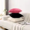 Funda de almohada de pana de color liso con borde prensado ribeteado Cojín para sofá cojín de cabecera funda de cojín Exclusivo de Amazon