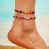 Joyería transfronteriza Amazon Tobillera caliente para playa Traje Tobillera de cadena de metal vintage Accesorios para pies de vacaciones para mujeres