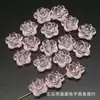 Flor de rosa transparente acrílica flor com furo passante flor artesanal diy grampo de cabelo acessórios de cabelo pulseira acessórios de joia material