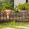 Valla de Jardinería Exterior Montada en el Suelo de Plástico Pequeña Valla Valla Partición de Empalme Libre Barandilla Decorativa de Jardín