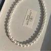 Collar de Perlas de Imitación Rosa Flor de Cerezo Cadena para Clavícula de Verano para Mujer Cadena de Cuello Estilo Hada Delicado de Lujo Ligero