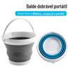 Cross-border criativo novo mini pequeno colorido embalagem conveniente doméstico dobrável grande balde de plástico roupas pequenas