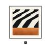 Laranja pintura decorativa quadrado mural moderno pintura simples luz luxo pendurado pintura sala de estar sofá fundo parede fabricantes atacado