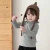 Suéter de Tricô de Outono para Bebê Cardigan Bordado Jacquard Redondo Macio e Suave Versátil Casaco de Bebê