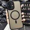 Adecuado para Funda Magnética para Teléfono Iphone17Promax 15 Semitransparente 14Pro Esmerilada 13 de Alta Gama 12P Agujero Fino 11