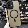 Adequado para Capa de Celular Magnética Iphone17Promax 16 Semitransparente 14Pro Fosca 13 High-End 12P Furo Fino 11