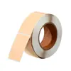 Adesivos de Papel Kraft para Embalagem Adesivos de Nota Podem Ser Escritos em Película Autoadesiva Adesivos em Branco Adesivos de Marcação Arquivo de Classificação Adesivos de Nota Manuscritos