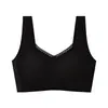 Ropa Interior Sin Costuras Antigravedad Cepillada Otoño Invierno para Mujer, Copas Fijas Sin Aros, Soporte Suave, Espalda Bonita, Realce, Sujetador para Mujer
