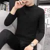 Seleção PremiumCamiseta Térmica Masculina de Manga Longa com Gola Alta Meia-Calça e Forro de Fleece Dupla Face, Roupa Íntima Térmica da Moda