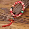 Pulseira de Contas de Maçã de Osso de Camelo Estilo Xizang, Acessórios de Contas Dzi Estilo Xizang, Fornecedor de Pulseiras Estilo Étnico Vintage