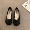 Zapatos mule de punta dividida 2026 verano y otoño nuevos casuales slip-on mocasines planos zapatos de abuela zapatos de mujer
