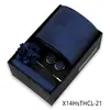 Conjunto de Presente com Gravata Masculina de Negócios 4 Peças Caixa Formal Padrão Paisley Gravata Amarrada à Mão 8cm Cruzamento de Fronteira Fábrica de Shengzhou