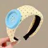 Diadema de punto estilo retro americano de ala ancha, de alta gama, adecuada para frentes amplias, a la moda, versátil para uso diario y para ir al trabajo, pinza para el pelo y accesorio para el cabello