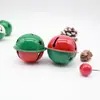 Pintura Navidad dos colores Rojo Verde Blanco Colgante de Campana accesorios para collar de mascota Árbol de Navidad ambiente festivo Campana Decorativa