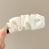 Presilha de banana estilo laço francês para mulheres, presilha de cabelo grande para a nuca, elegante e requintada presilha de garra vertical para penteados presos, acessório de cabelo