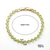 Nuevo Pulsera de Cadena de Tenis de Cobre de Alto Gama Incrustada con Circonita Color Verde Manzana Moda Versátil Nicho Pulsera Unisex