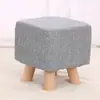 Banco para cambiar zapatos de madera maciza Reposapiés Banco para recibidor Reposapiés Taburete Taburete de sofá de tela Taburete rectangular al pie de la cama
