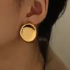 Conjunto de Colar, Anel e Brincos de Ouro 18K Galvanizado a Vácuo de Luxo Leve com Ranhura Estilo Europeu e Americano 25 Anos Novo Venda Quente