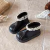 Botas Martin de Encaje Floral Dulces para Niñas 2026 Otoño Nuevo Estilo Suela Suave Estilo Bosque Botas de Princesa Botines Versátiles Elegantes