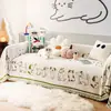 Towel de Sofá de Sala de Estar de Dibujos Animados Lindos Toalla de Sofá de una Pieza Todo Incluido Tela Cubierta Cubierta de Sofá Universal de Cuatro Estaciones de Chenilla