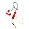 Atacado Cinábrio Natural de Alto Teor Vermelho Imperial Original Chaveiro Corajoso Bolsa Tecida à Mão DIY Joia Pendente