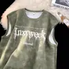 Camiseta sin mangas tie-dye estilo americano para hombre, nueva tendencia de verano 2026 estilo callejero, corte holgado casual, camiseta sin mangas de talla grande de alta calle