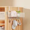 Estante de Almacenamiento para Armario, Cesta de Almacenamiento para Bolsos, Estante Lateral para Gabinete, Organizador de Ropa Interior y Ropa, Cesta Colgante para Armario