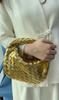 Bolsas de Bolinho Europeias e Americanas da Moda, Bolsas Croissant Trançadas à Mão com Nó, Bolsas de Mão de Luxo, Bolsas de Jantar, Nuvens