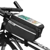 Bolsa de bicicleta transfronteriza, bolsa para tubo superior, bolsa para viga delantera, bolsa impermeable para sillín de bicicleta de montaña, venta al por mayor de equipo para ciclismo al aire libre