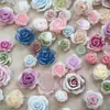 Ornamentos para uñas camelia mixtos tridimensionales color flor de rosa diamantes para uñas bolsa de materiales adorno adornos pequeños