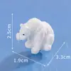 Micro Paisagem Criativa Fofa Família de Ursos Polares Glaciais Ornamentos de Resina Decoração DIY Ornamentos de Mesa Carro