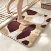 Alfombra de imitación de cachemira con textura de guijarro Amazon transfronteriza, duradera y resistente a las manchas para uso doméstico, tapete de baño absorbente y antideslizante
